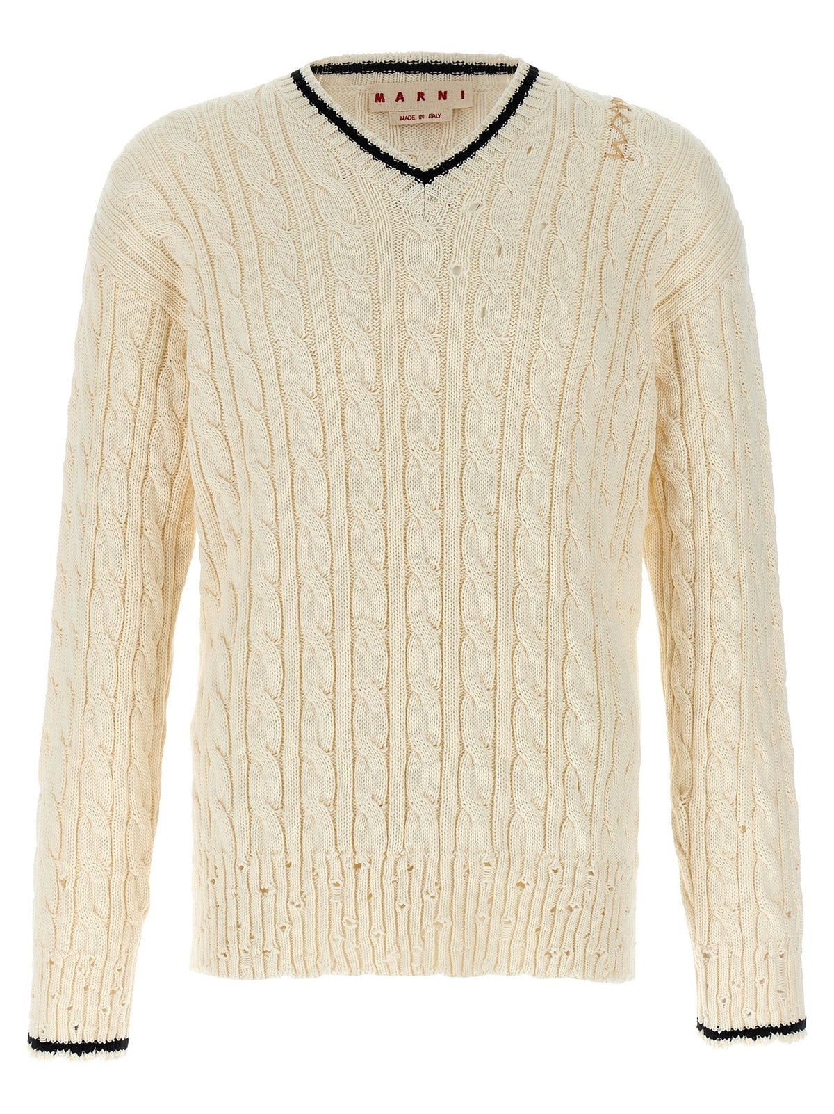 'V' neckline sweater