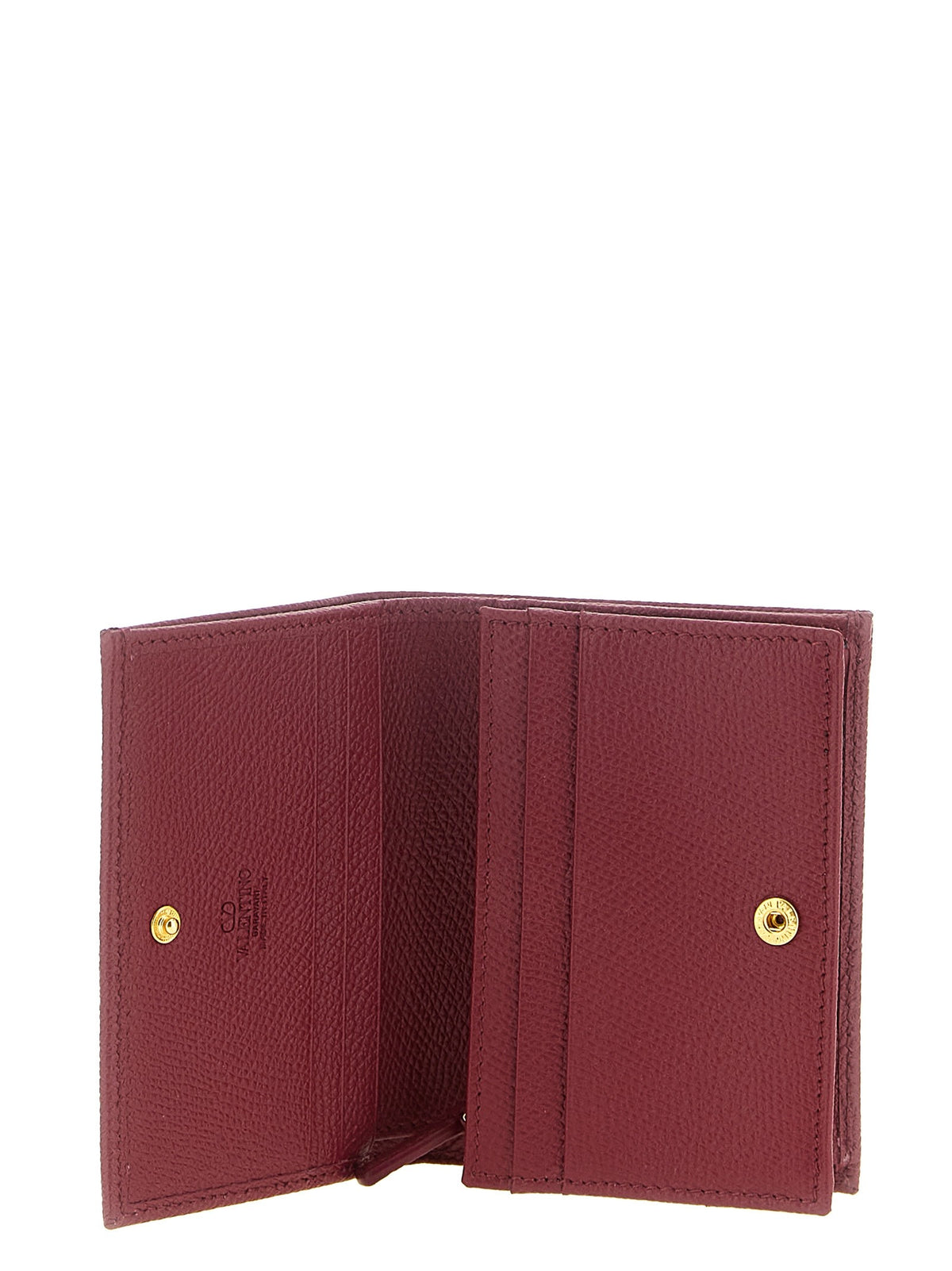 Valentino Garavani 'VLogo' burgundy wallet