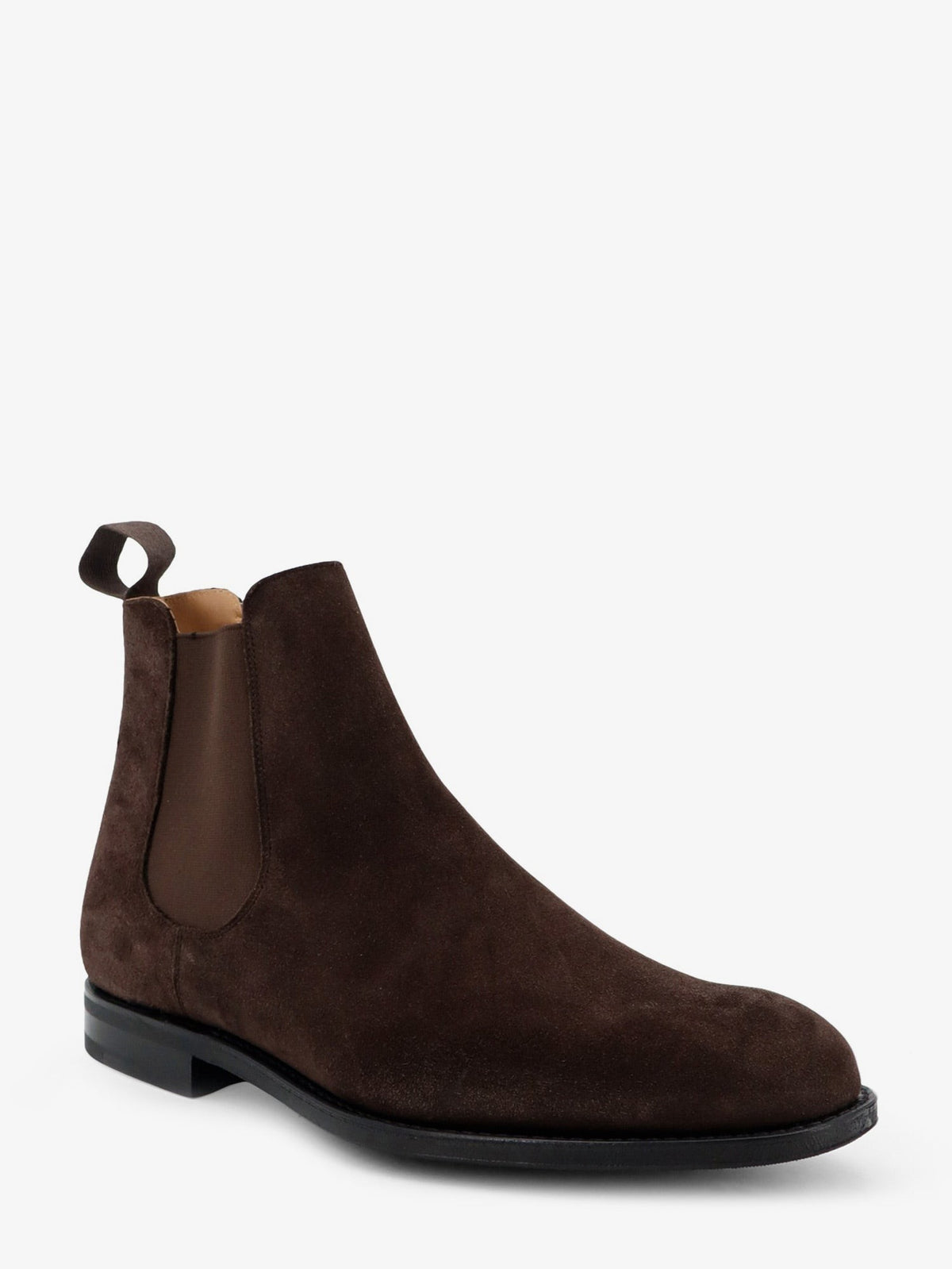 Vintage-effect suede boots