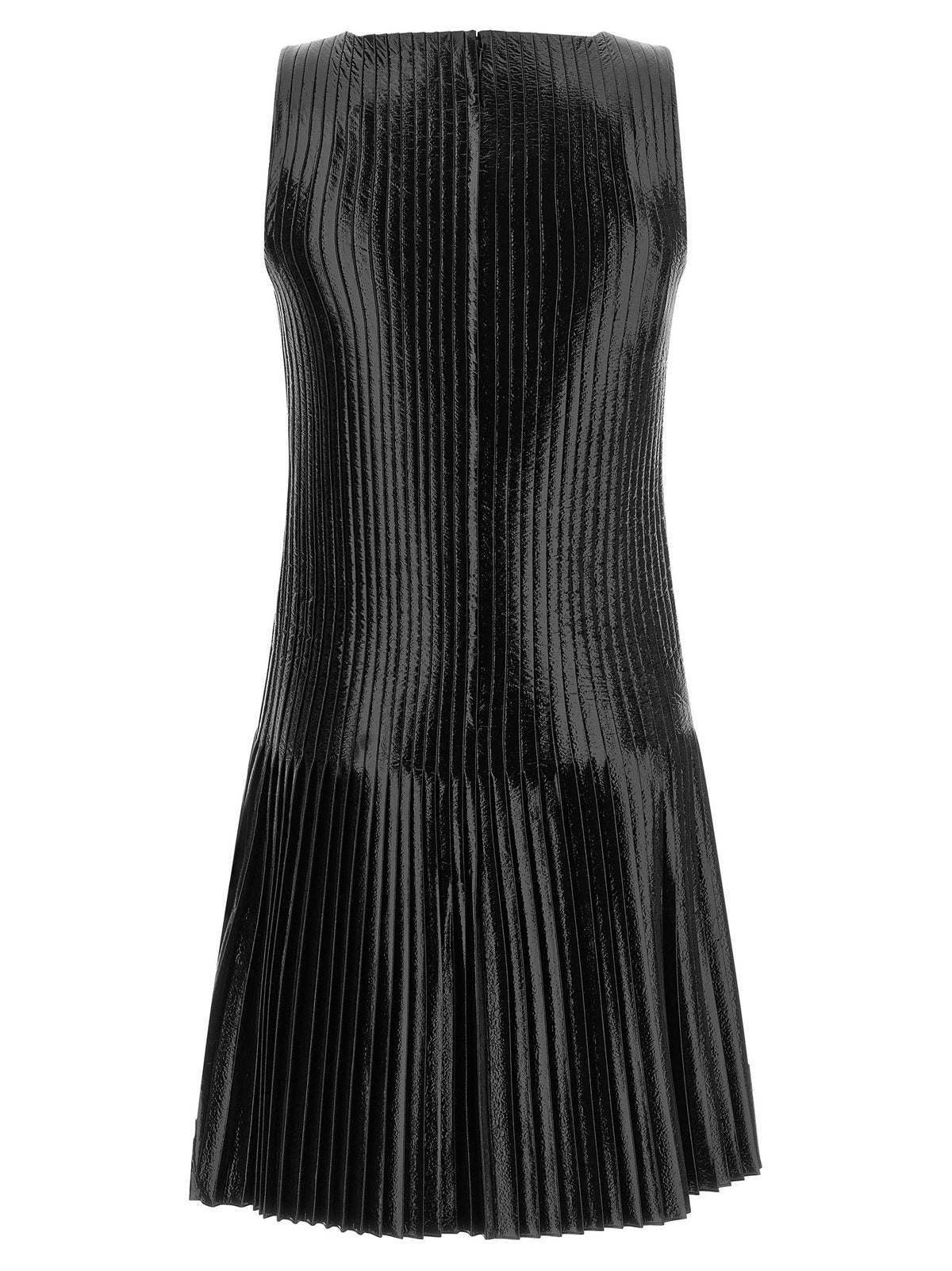 Vinyl pleated dress