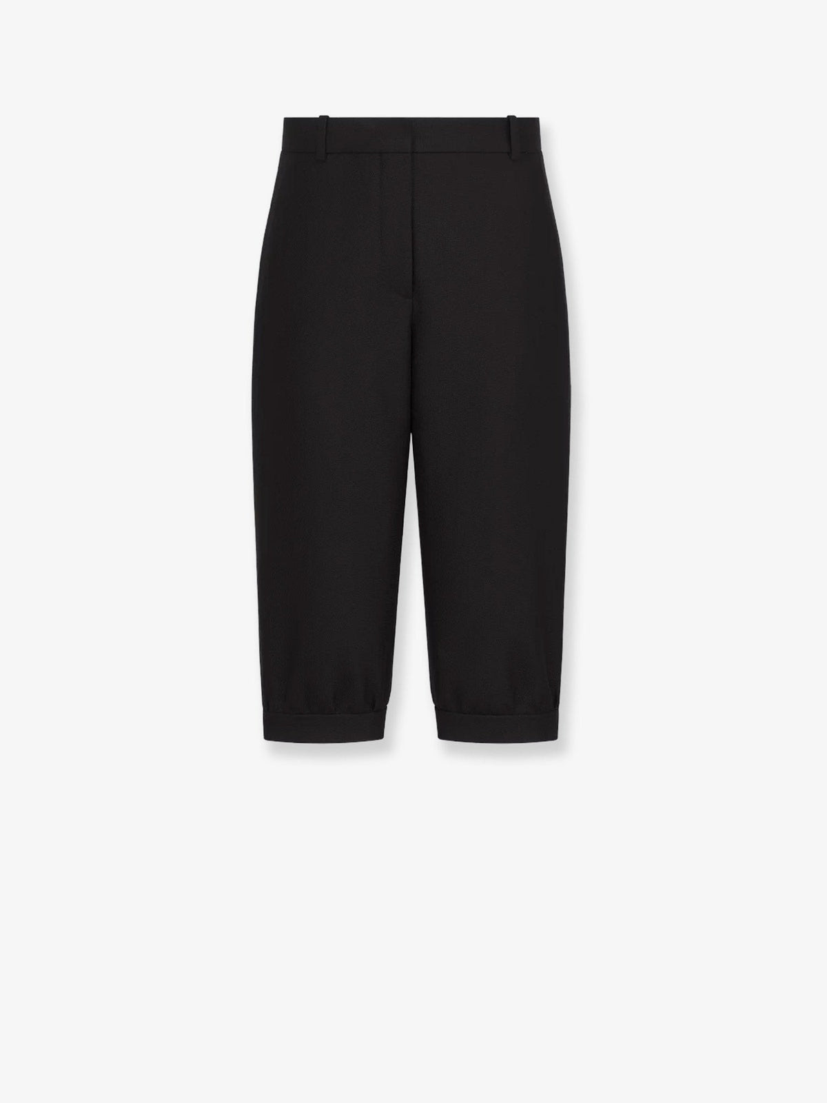 Virgin wool and silk grain de poudre bermuda shorts