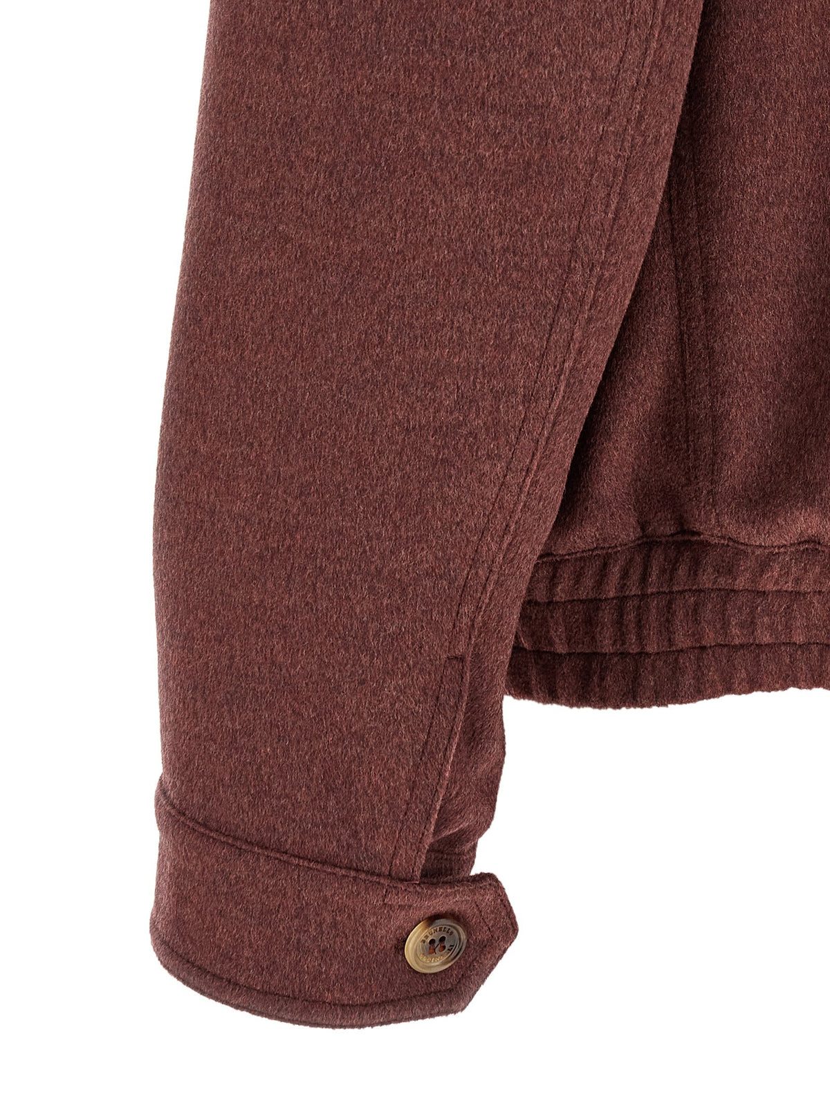 Virgin wool beaver bomber jacket
