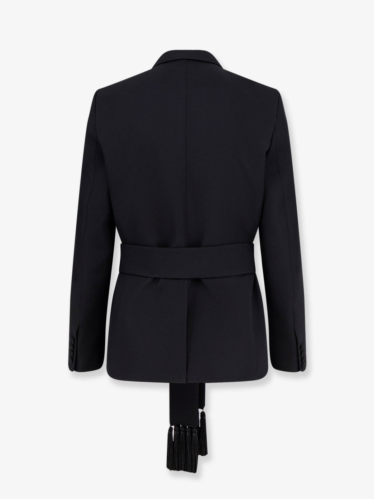 Virgin wool blazer with belt