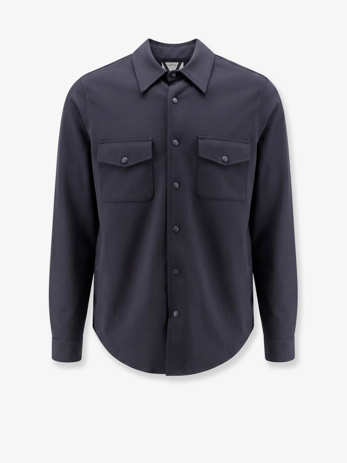 Virgin wool blend shirt/jacket with thermal insulation