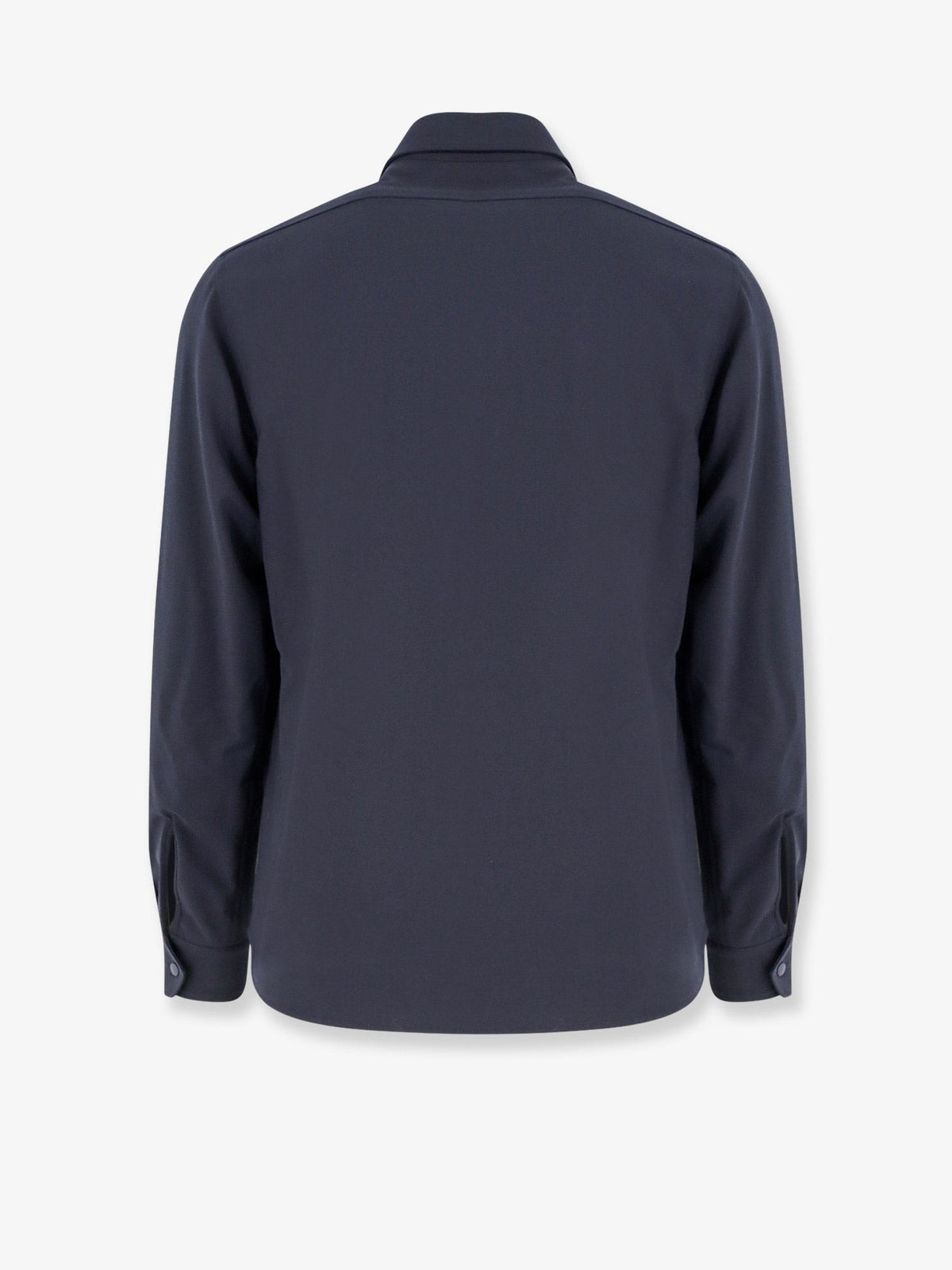 Virgin wool blend shirt/jacket with thermal insulation
