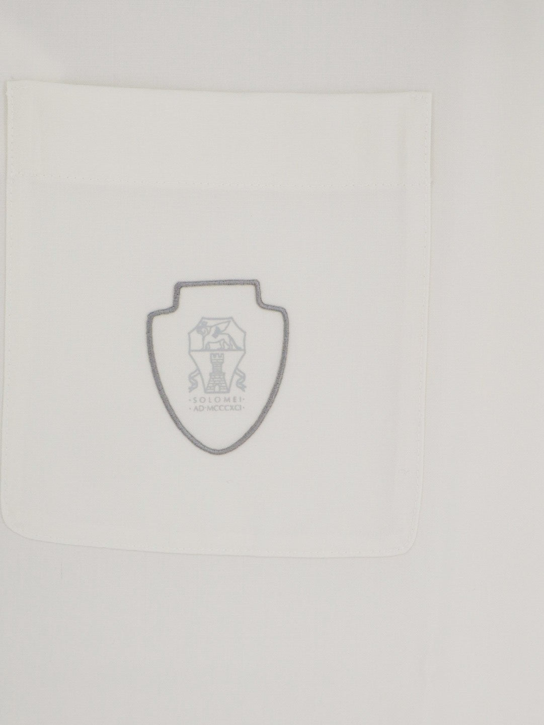 Virgin wool polo shirt with front logo patch