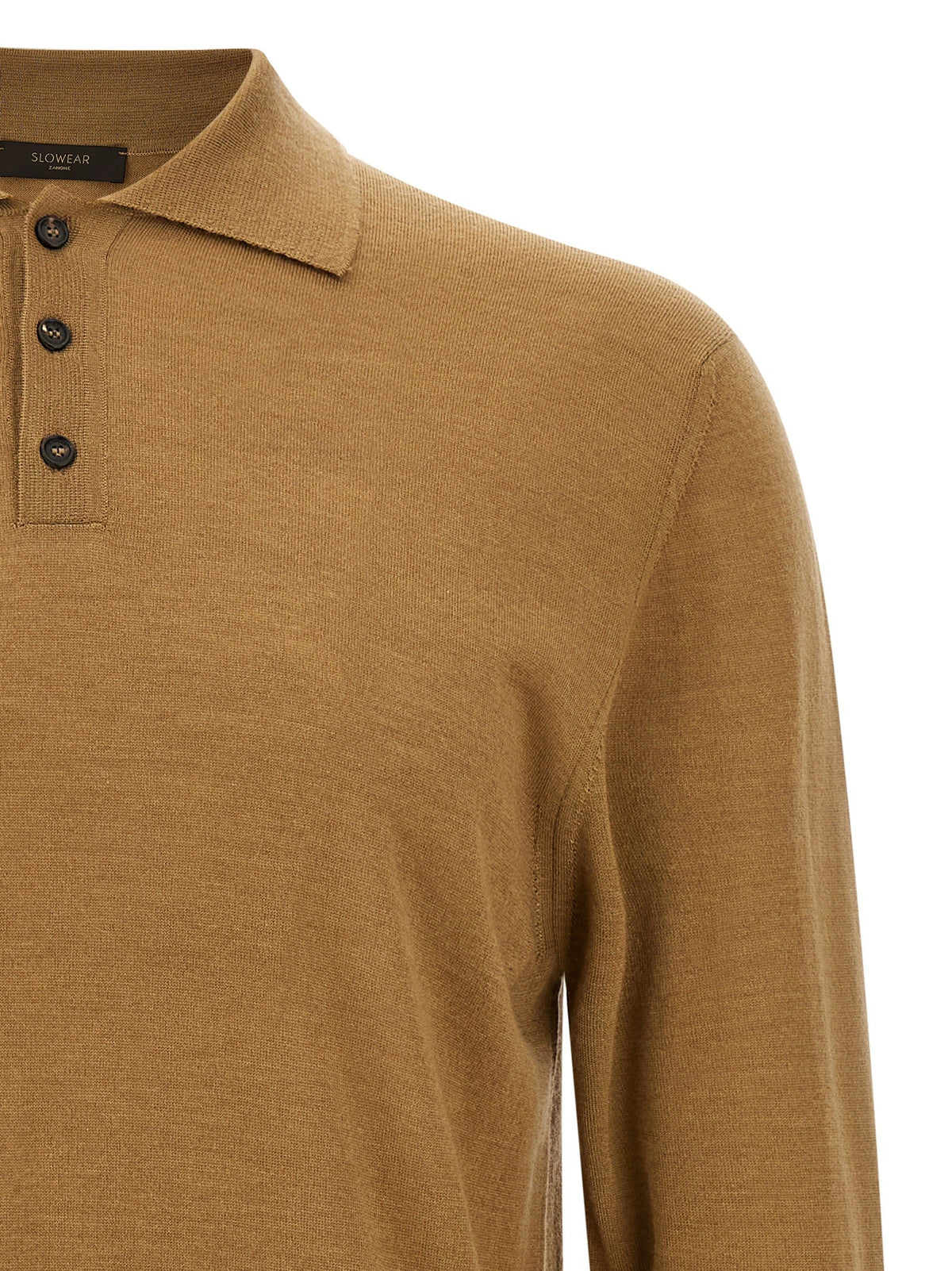 Virgin wool polo shirt