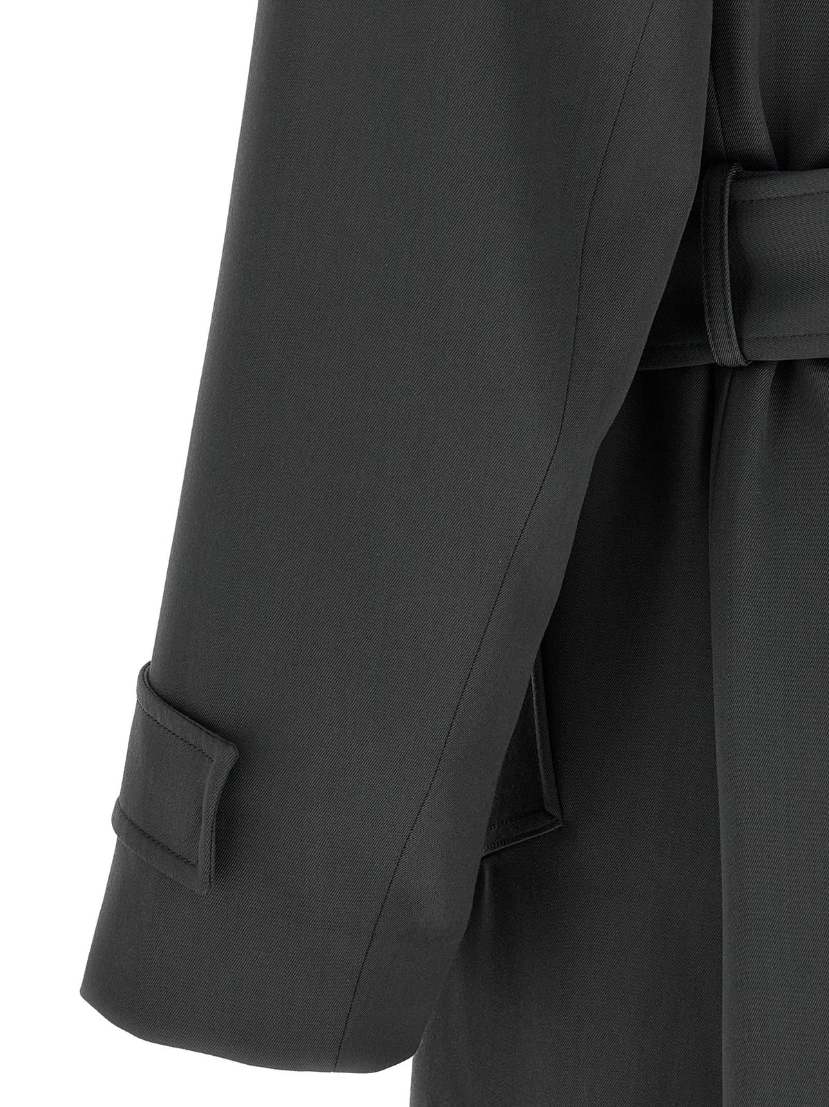 Virgin wool trench coat