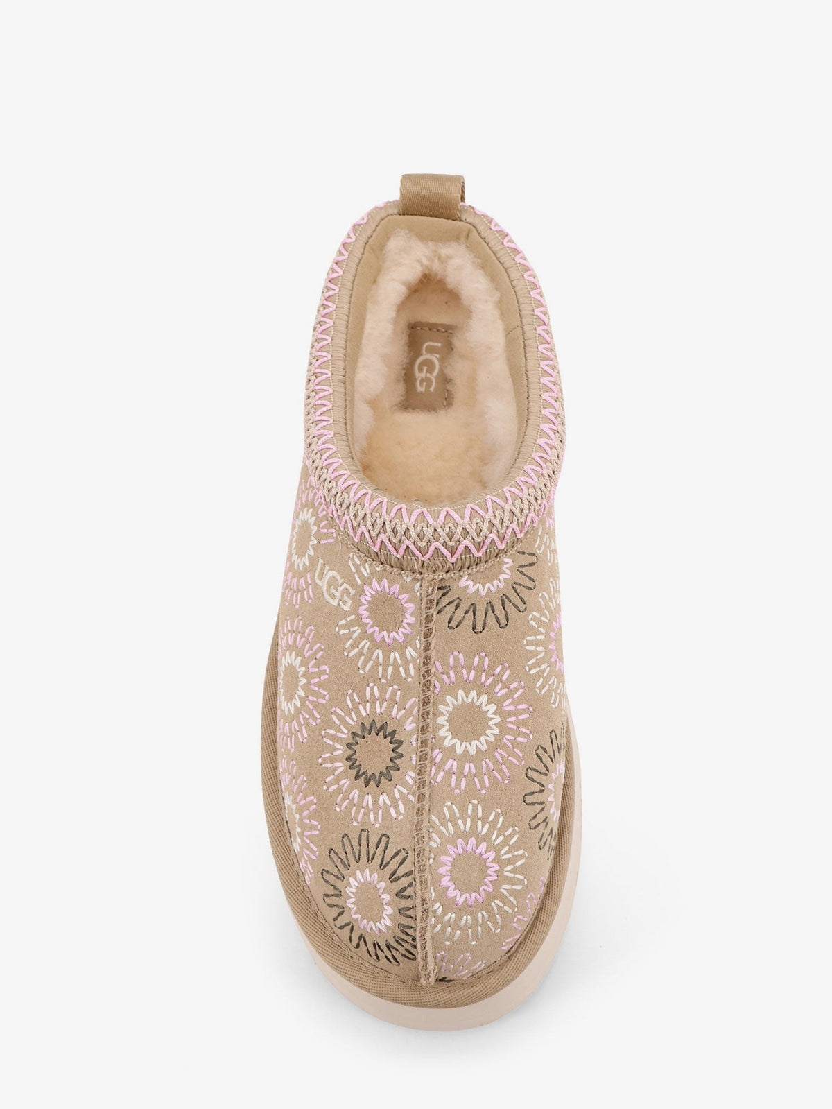 W Tazz suede sandals with multicolor embroidery