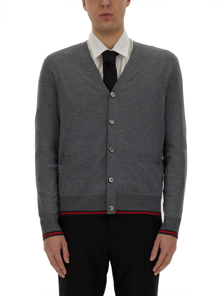 WEB PATTERN CARDIGAN