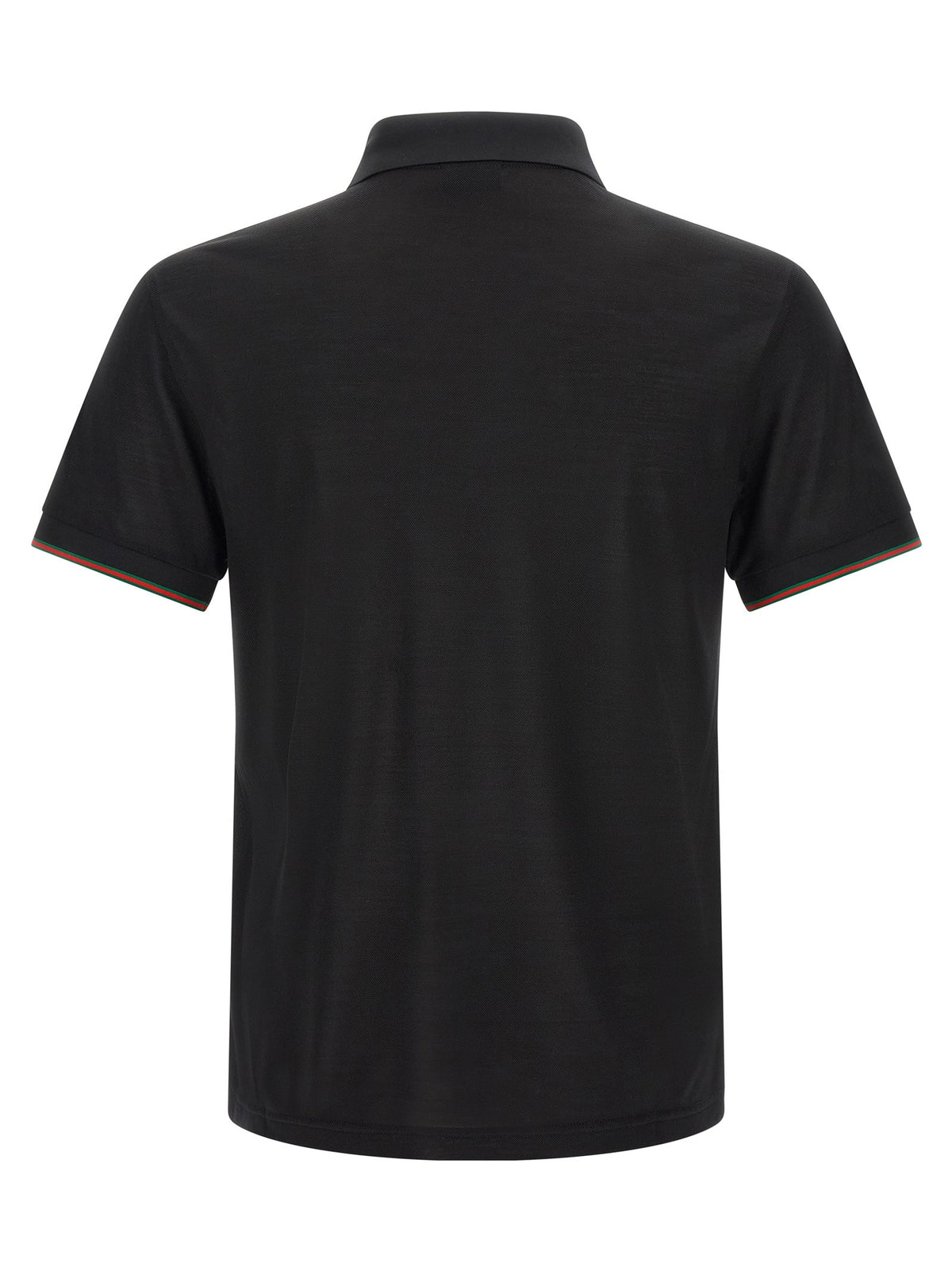 'Web' silk jersey polo shirt