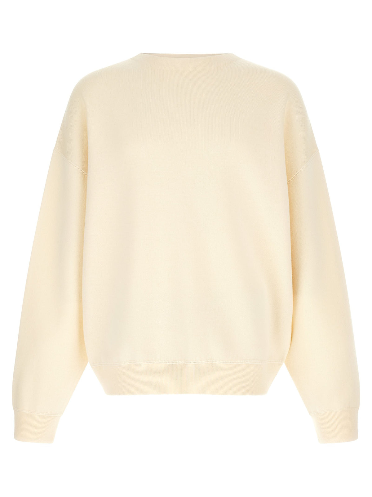 White boat neck sweater