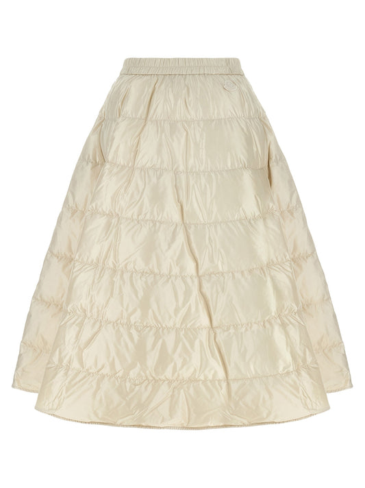 White padded skirt