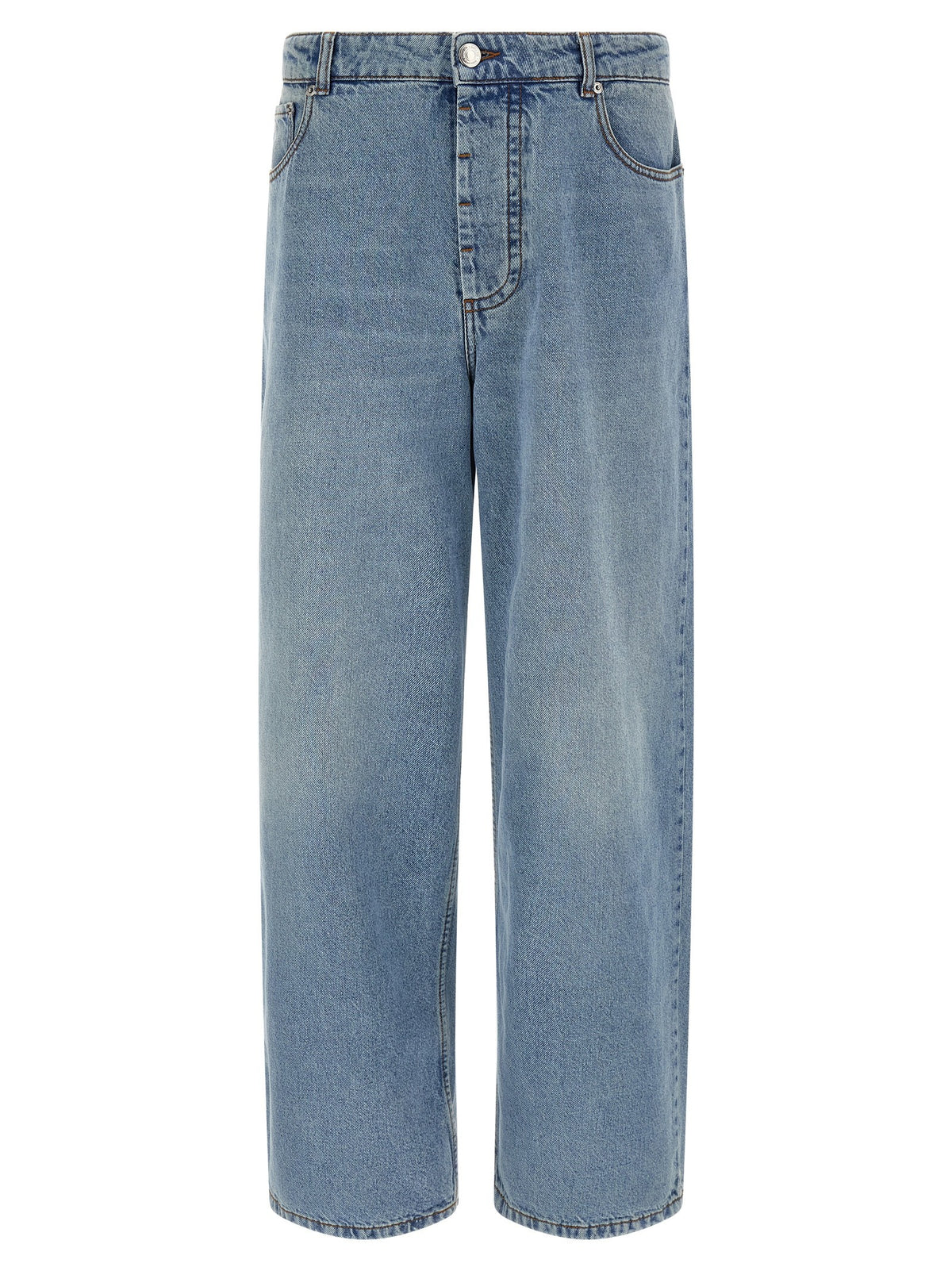 Blue denim jeans