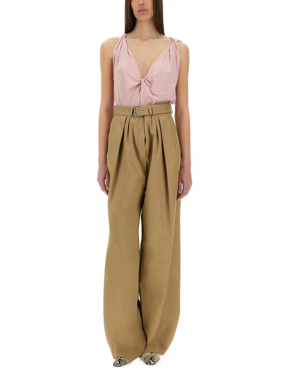 WIDE-LEG PANTS WITH BELT