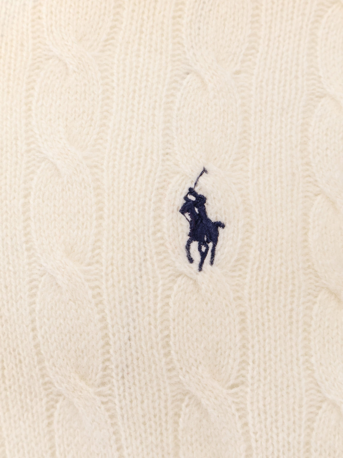 Wool and cashmere cable knit sweater