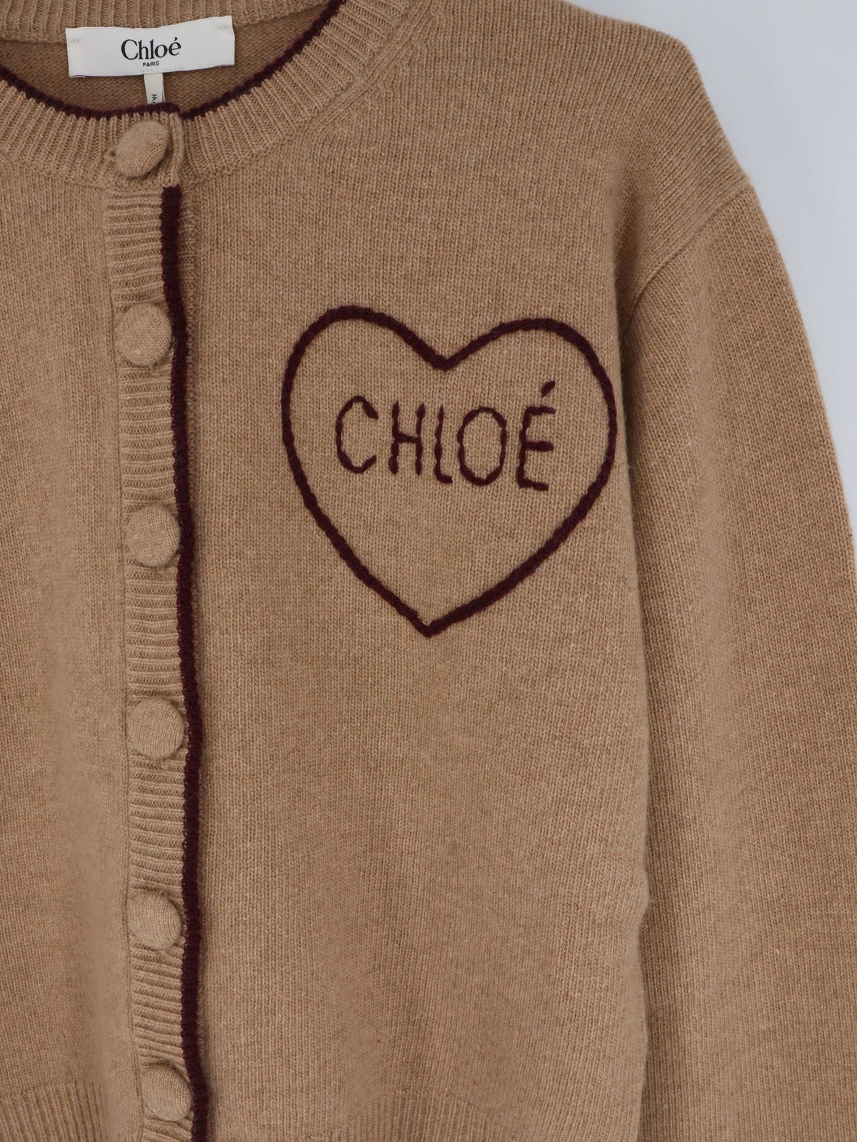 Wool and cashmere wool cardigan