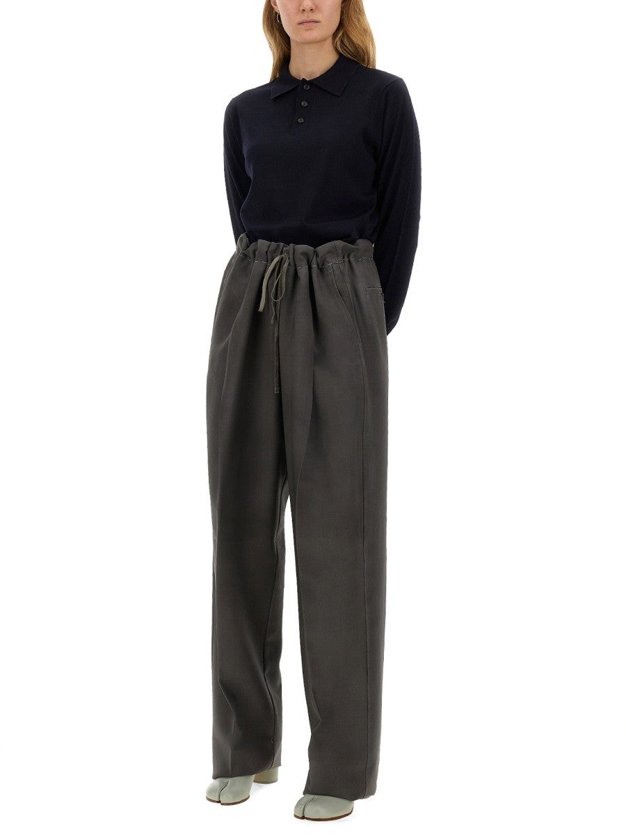 WOOL AND MOHAIR PANTS