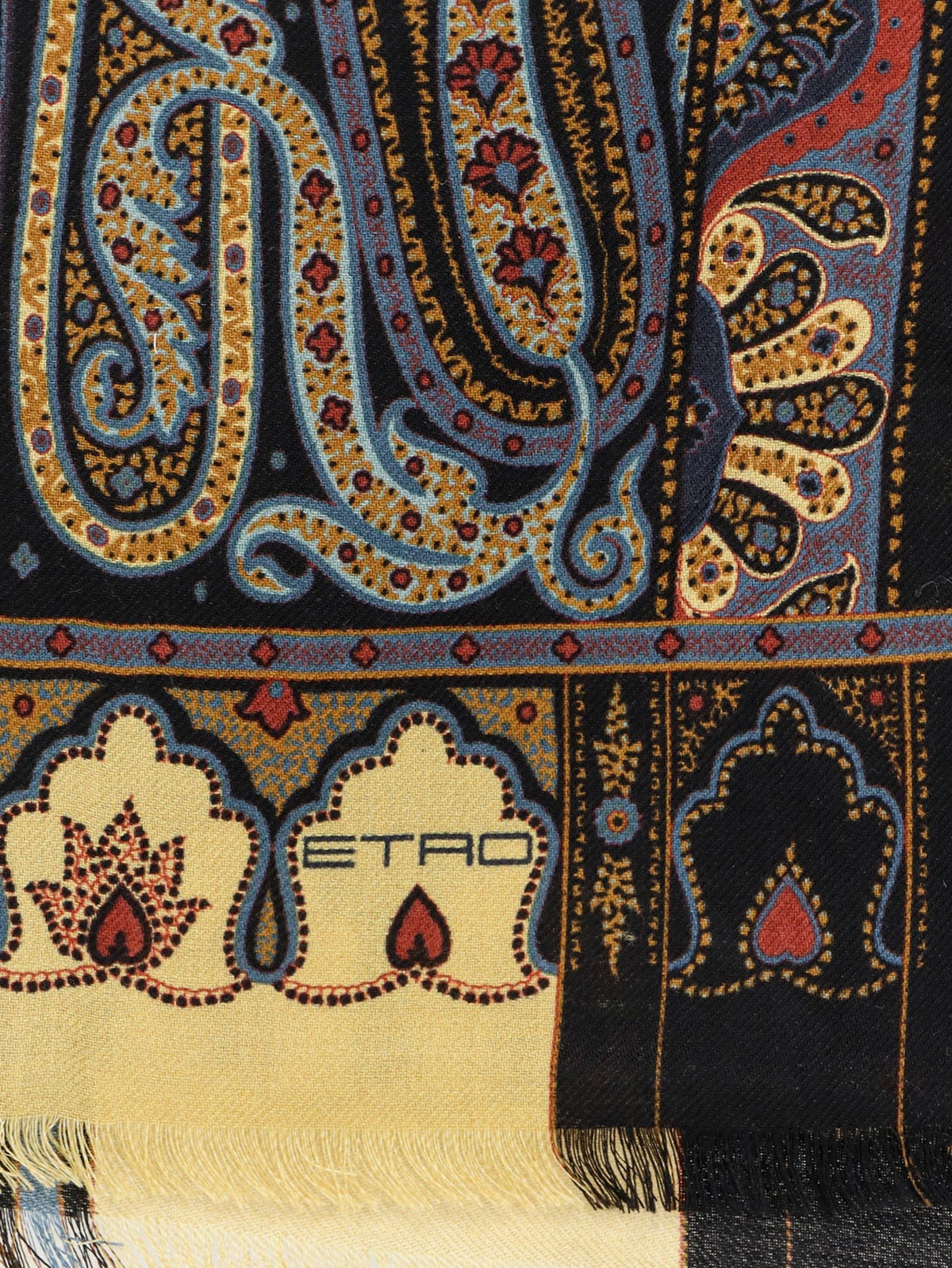 Wool and silk scarf