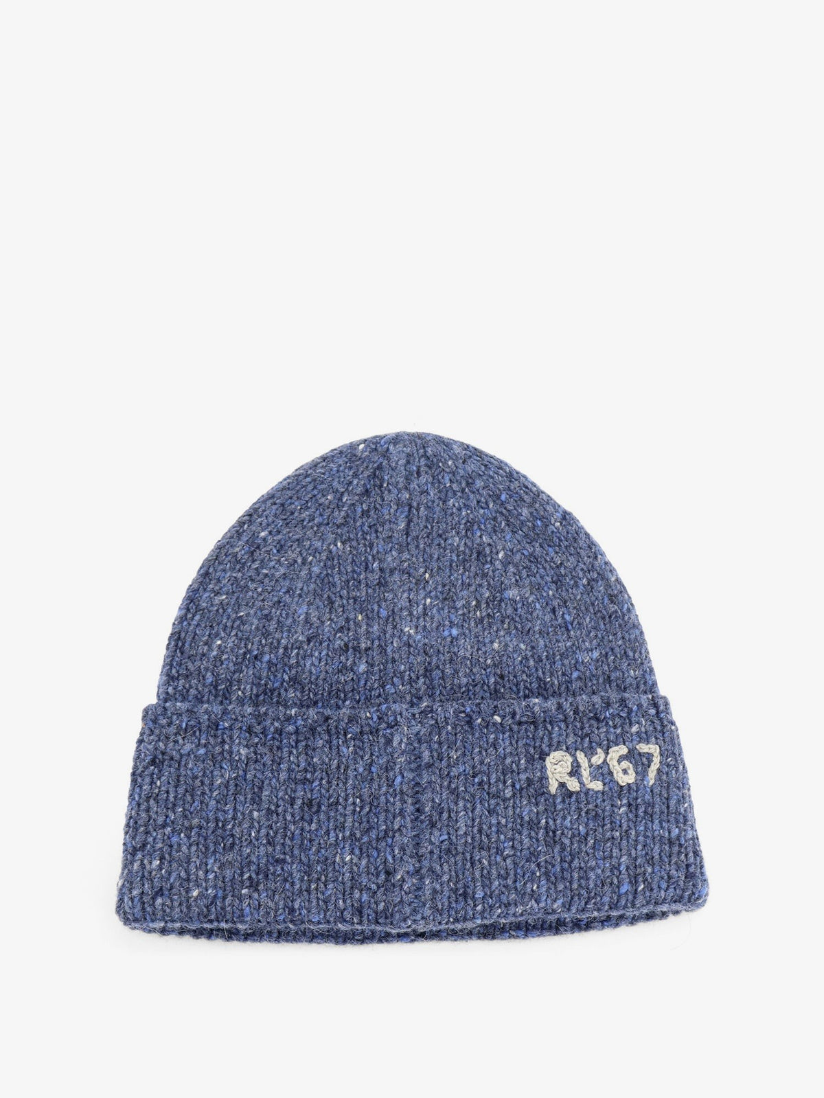 Wool blend hat with logo insert