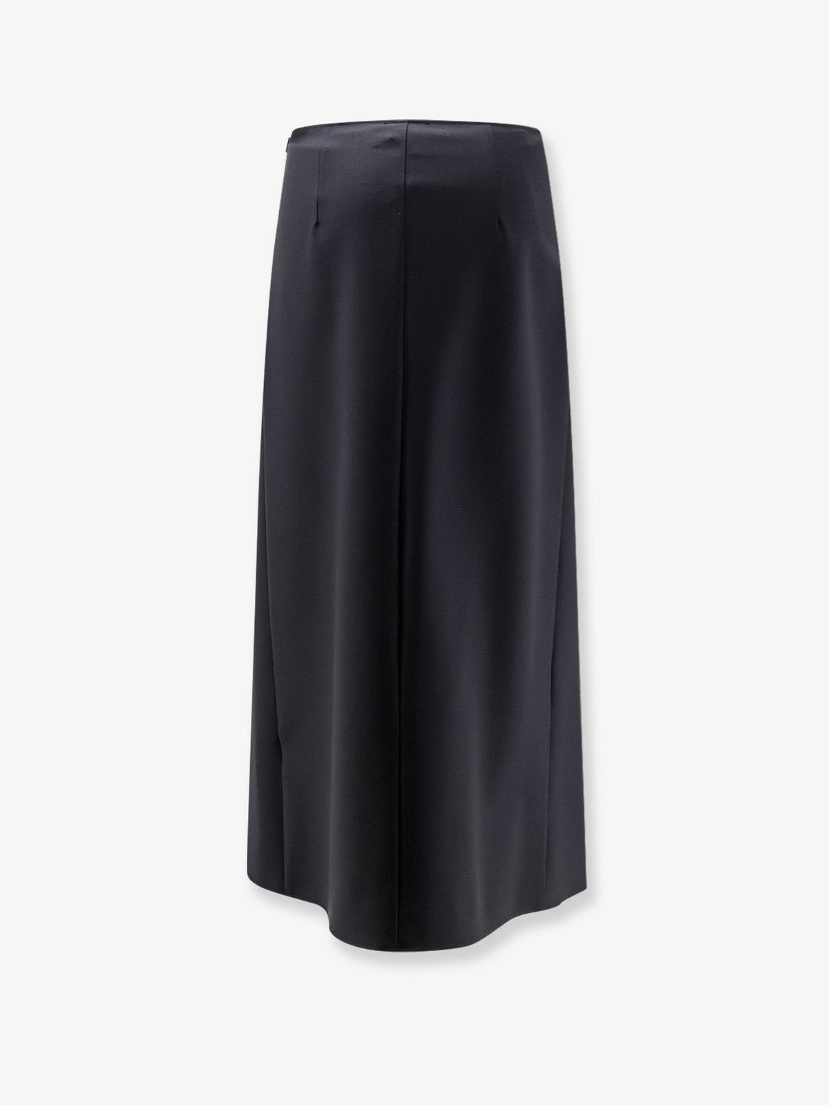 Wool blend long skirt