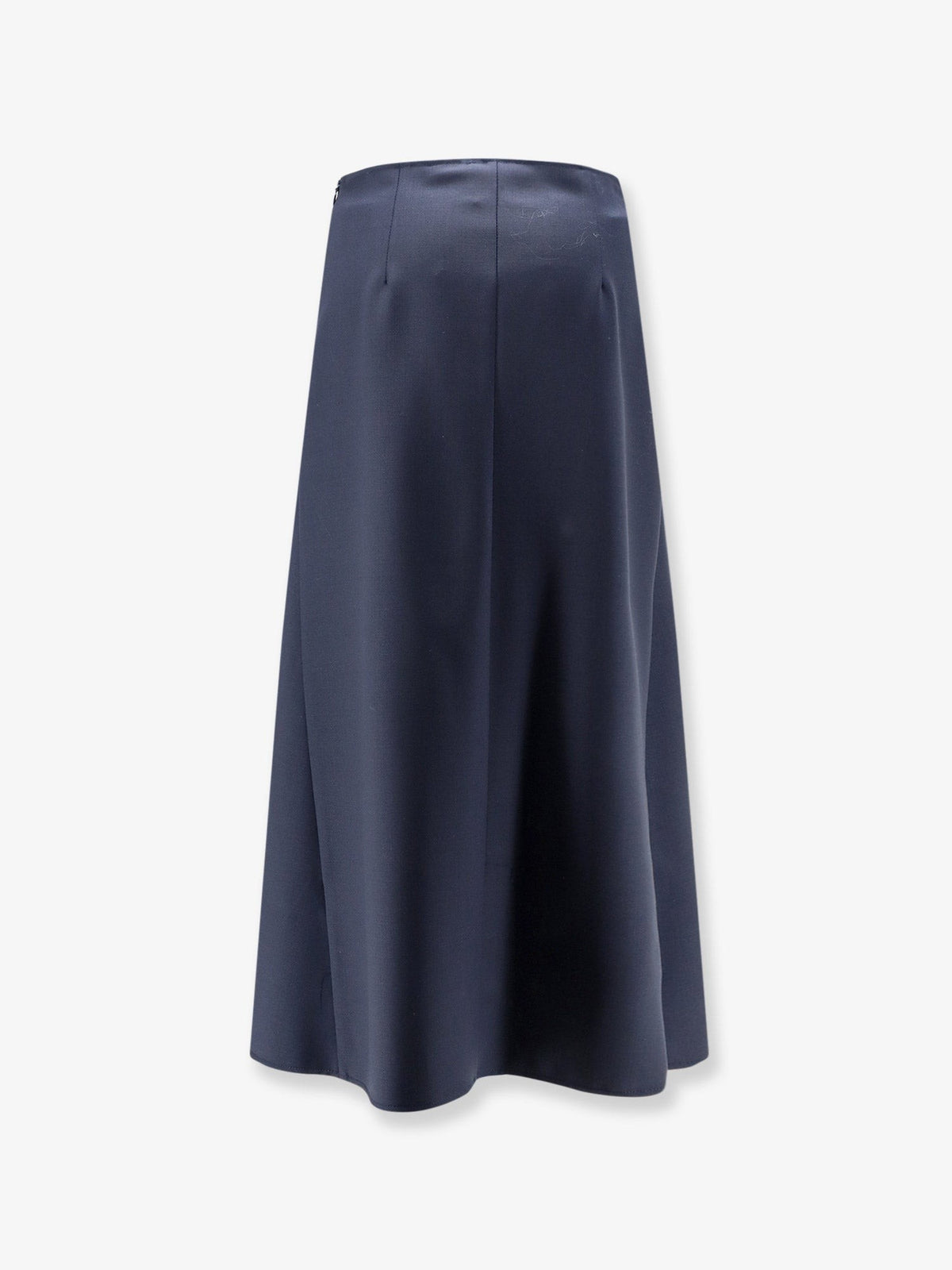 Wool blend long skirt