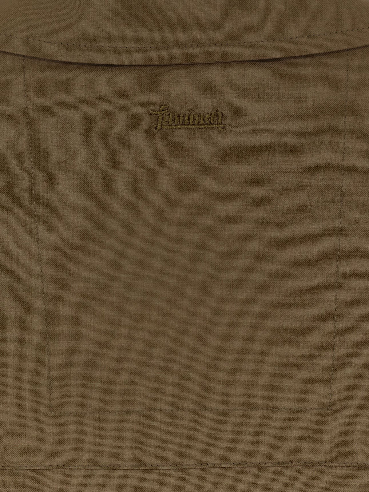Wool blend shirt