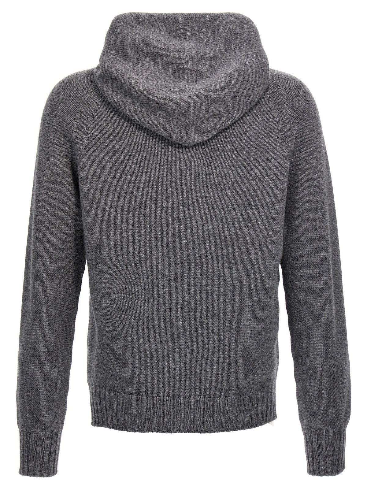 Wool hooded sweater