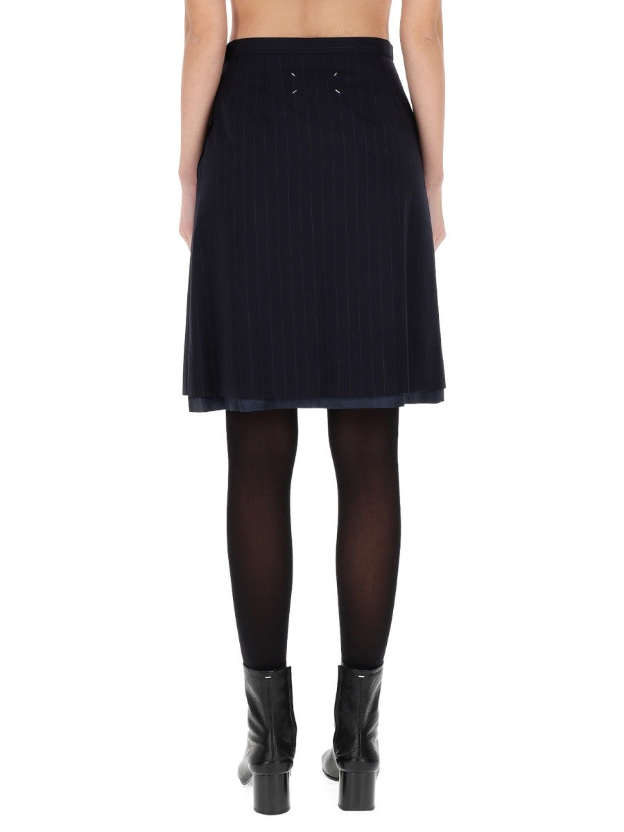 WOOL MIDI SKIRT