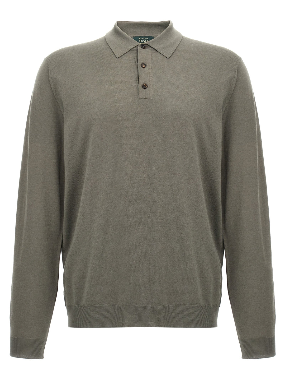Wool polo shirt