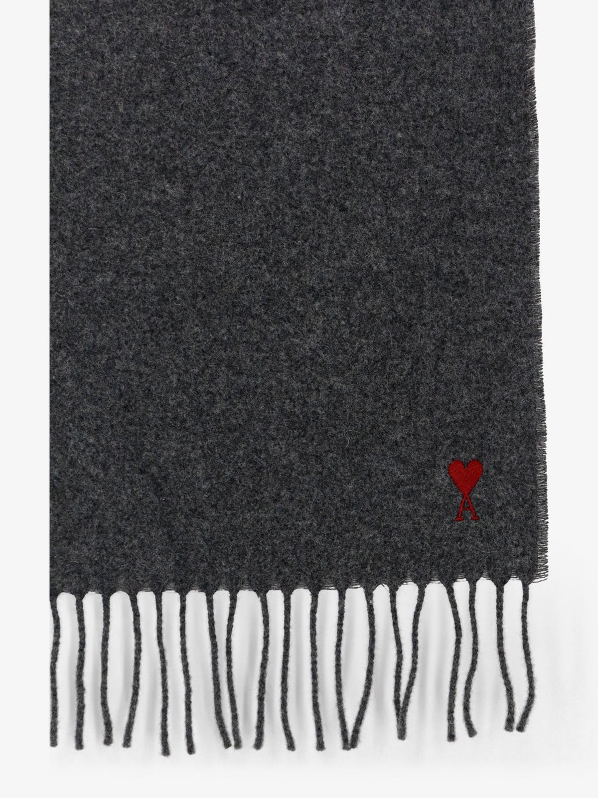 Wool scarf with Ami de Coeur embroidery
