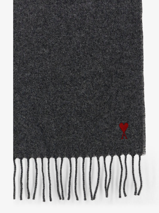 Wool scarf with Ami de Coeur embroidery