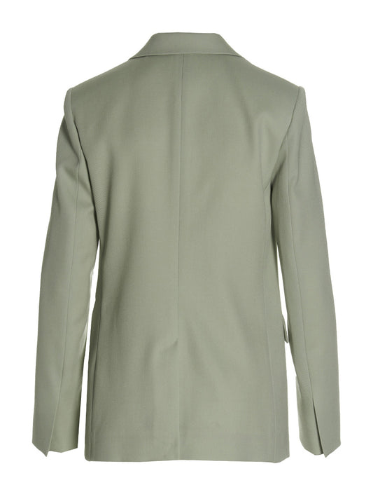 Wool single breast blazer jacket