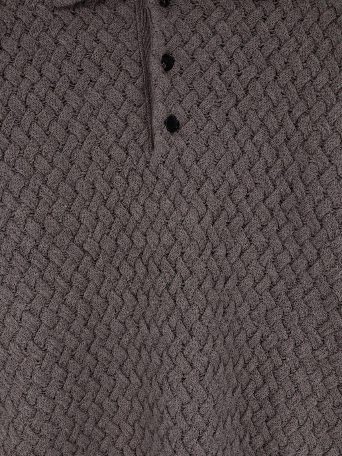 Wool sweater with Intrecciato motif