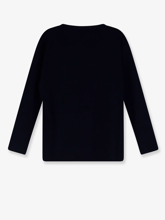 Wool sweater with lettering logo