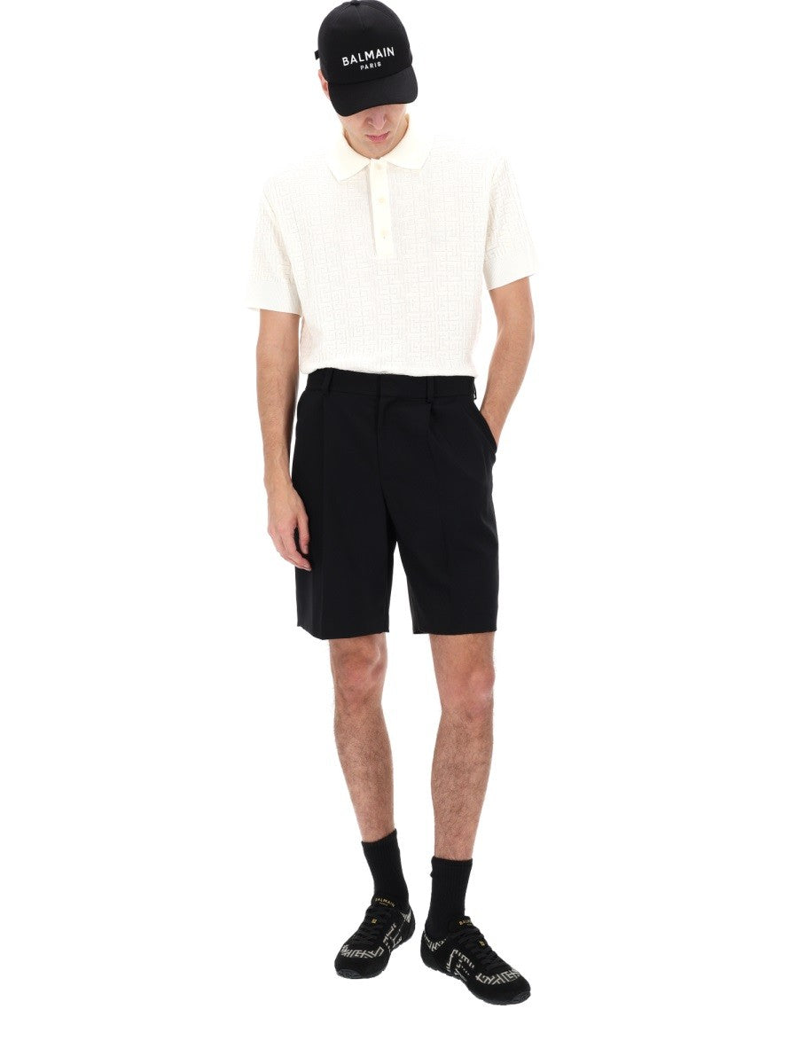 WOOL TAILORED SHORTS
