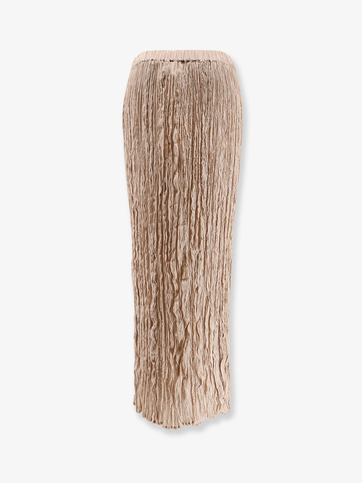 Wrinkled viscose skirt