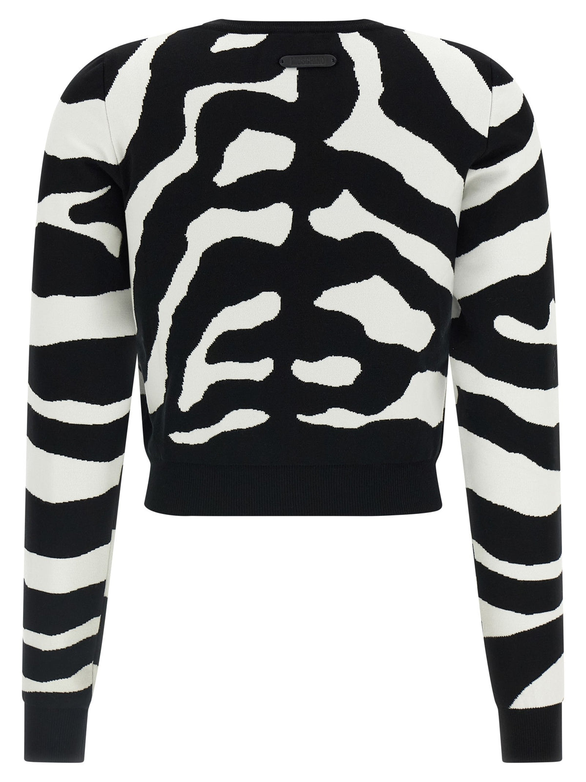 Zebra intarsia sweater