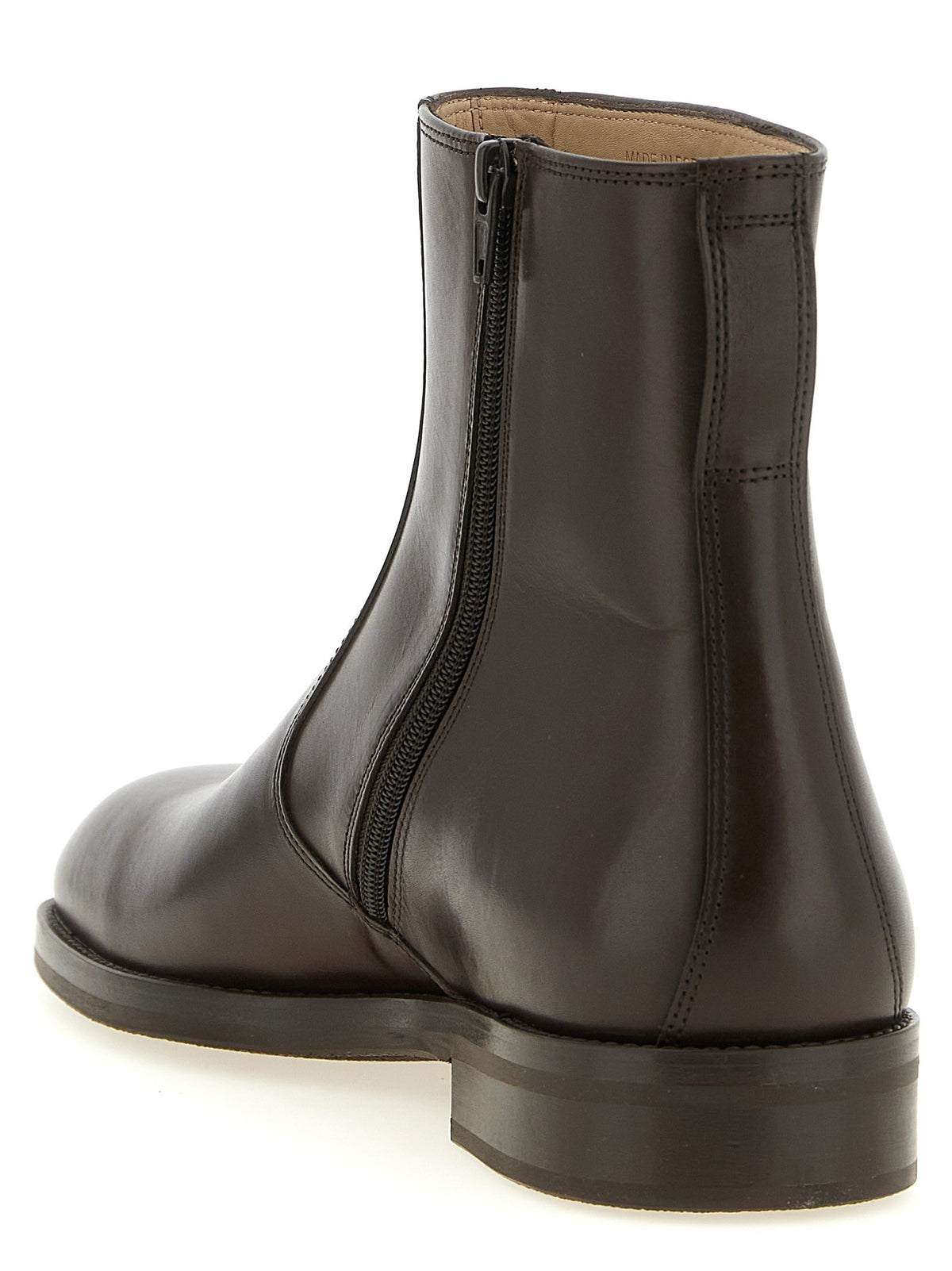 Zip ankle boots