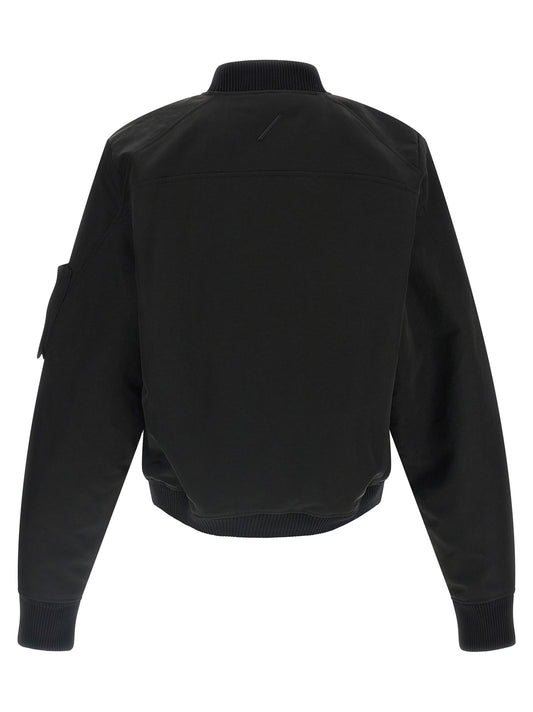 Zipped bomber jacket