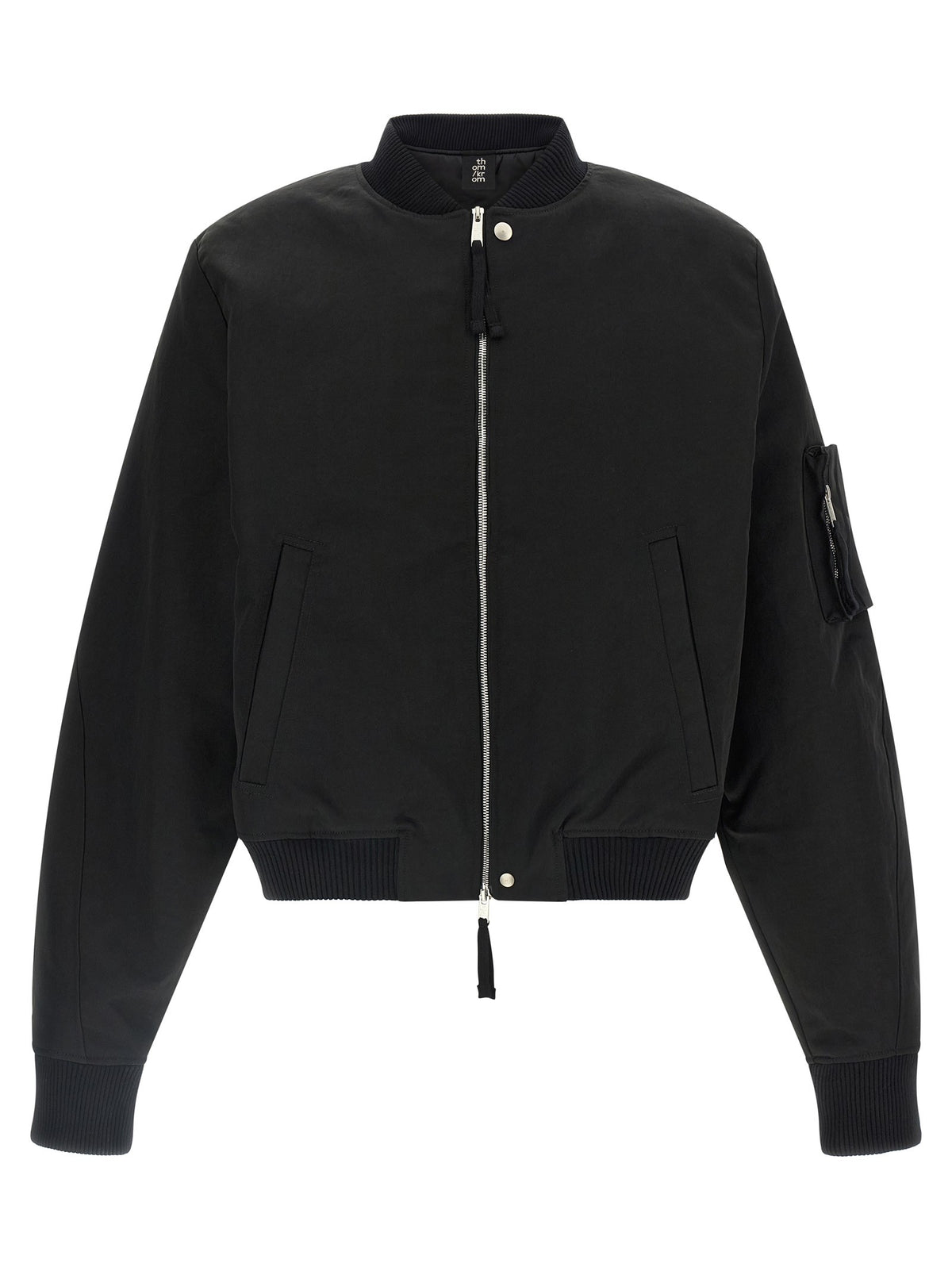 Zipped bomber jacket