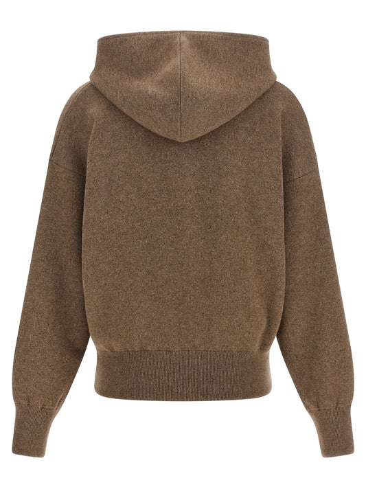 Zipped hooded sweater
