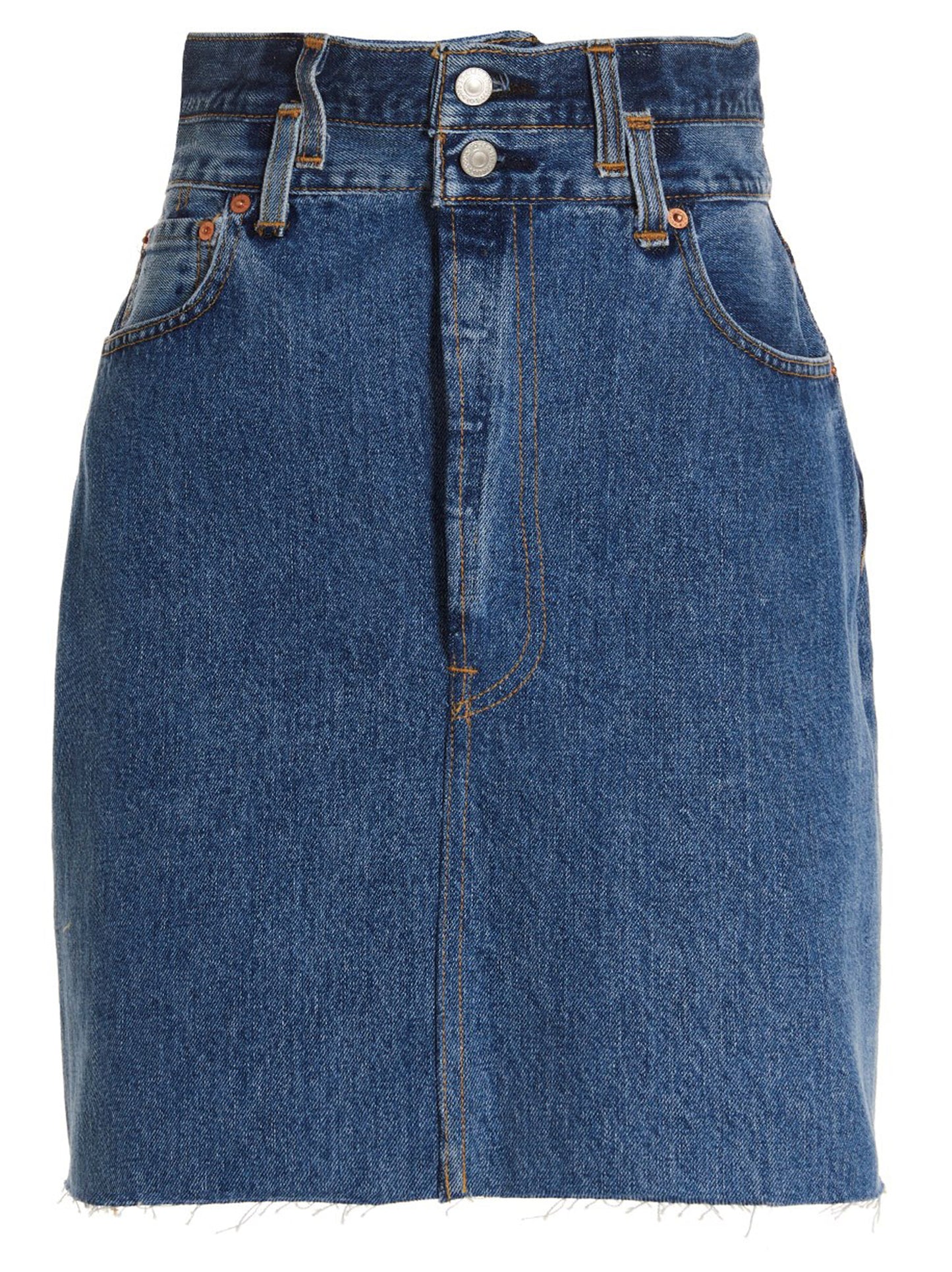 Re/Done Re/Done Double Waisted Pencil Re Done X Levis Skirt