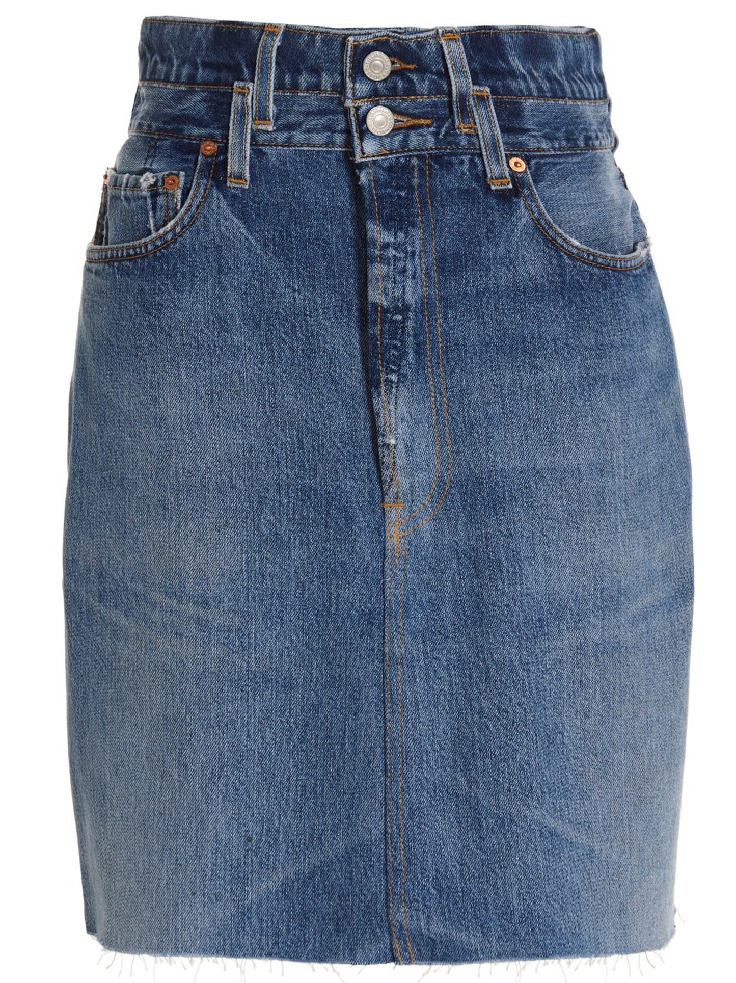 Re/Done Re/Done Double Waisted Pencil Re Done X Levis Skirt