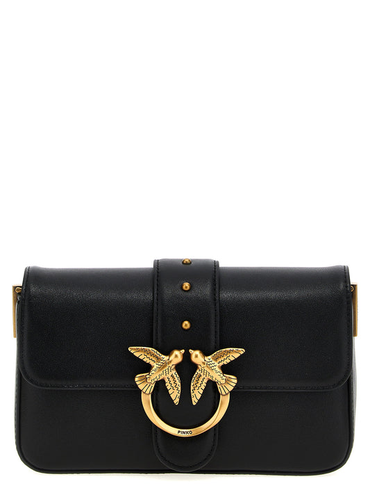 Pinko Mini Love Slouchy Shoulder Bag