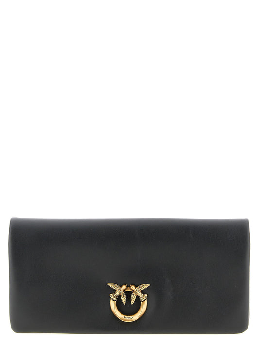Pinko Medium Love Click Soft Horizontal Clutch Bag