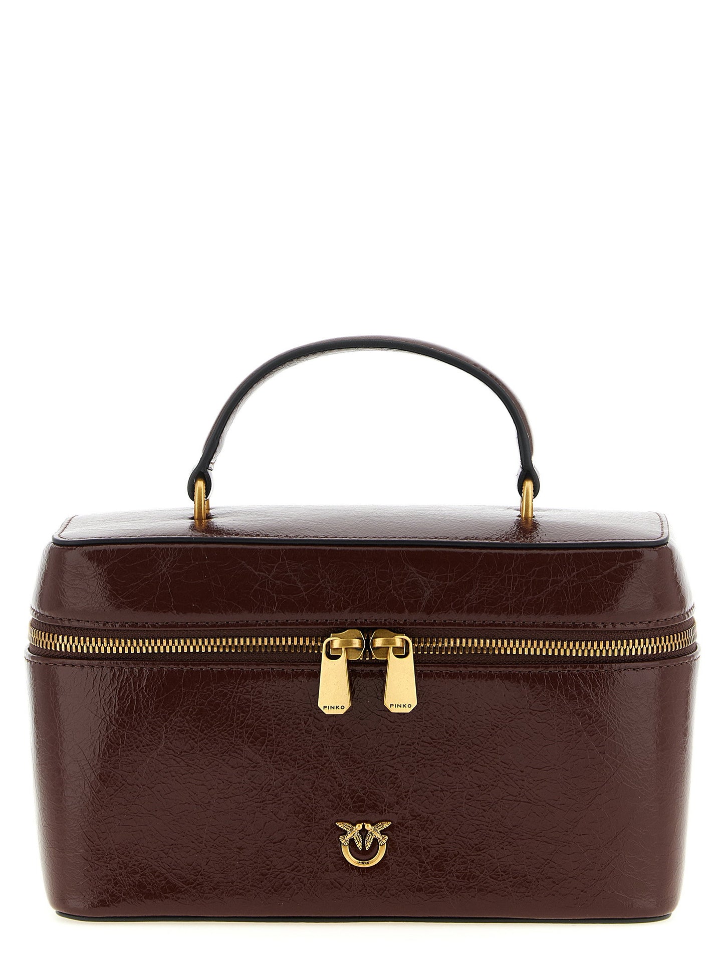 Pinko Crumpled Effect Leather Handbag