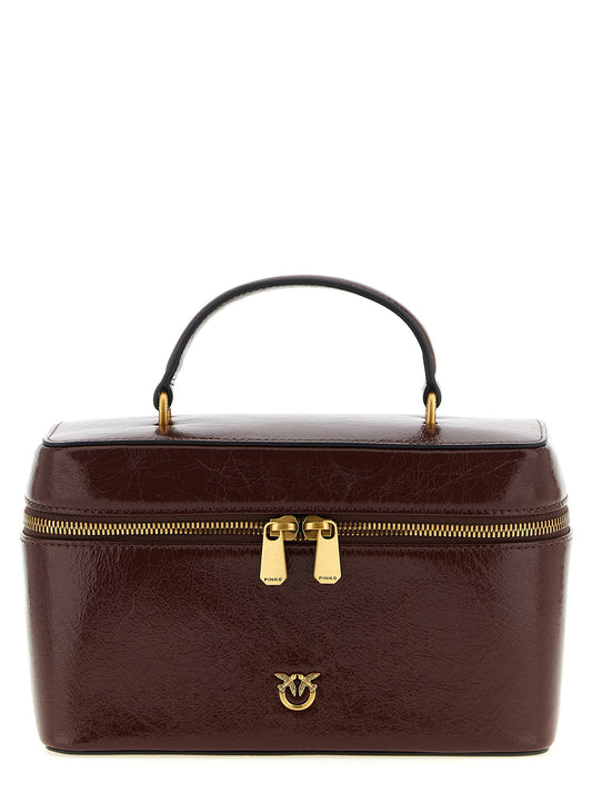 Pinko Crumpled Effect Leather Handbag