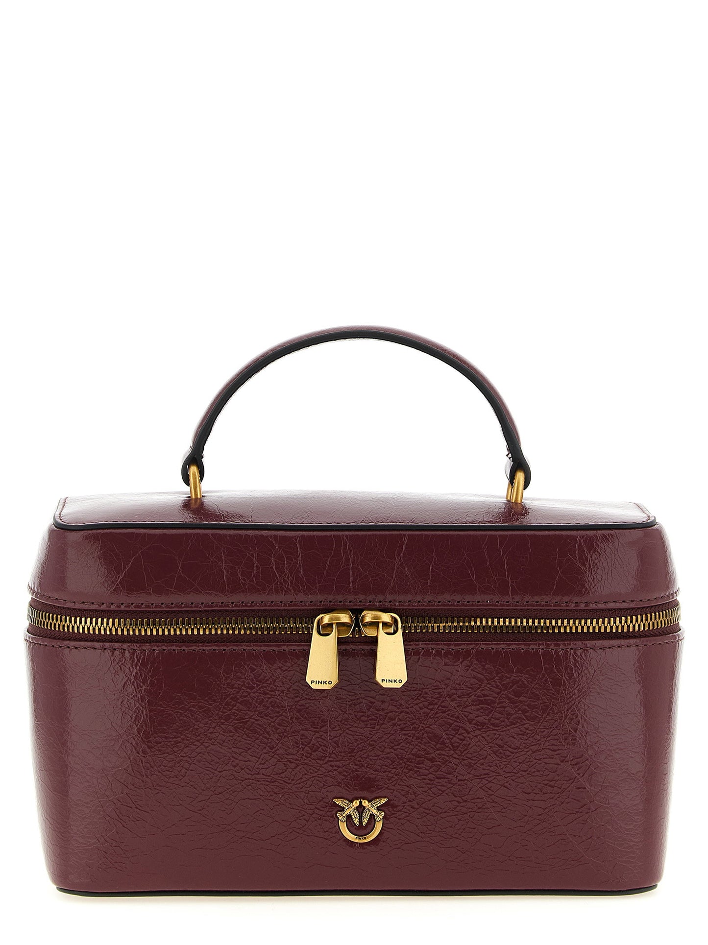 Pinko Crumpled Effect Leather Handbag