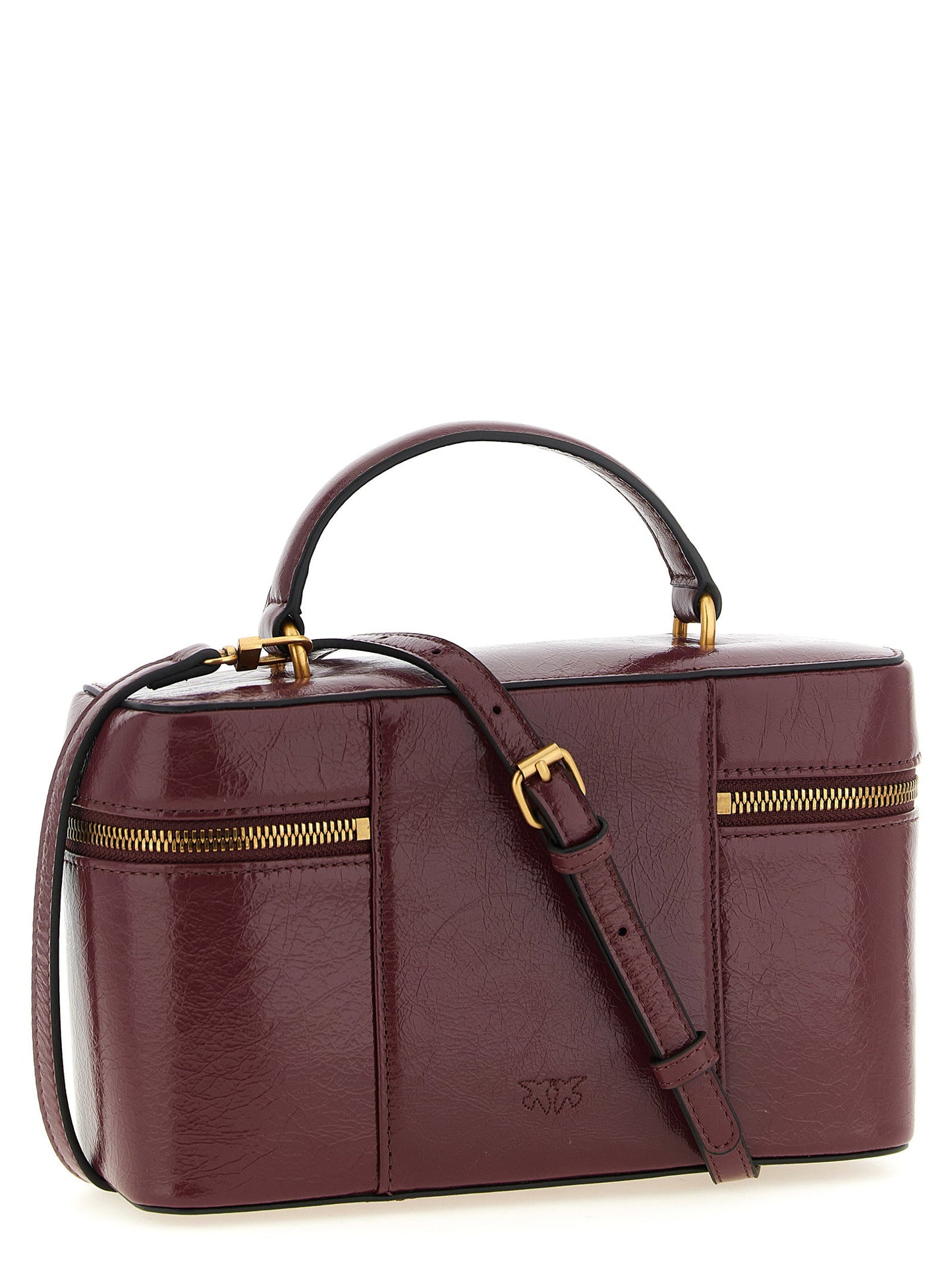 Pinko Crumpled Effect Leather Handbag